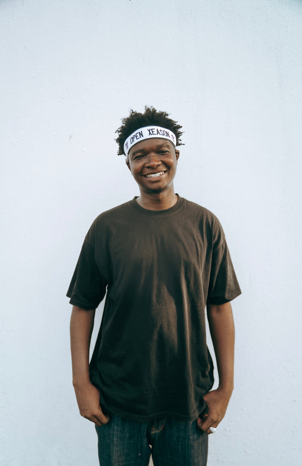 OPEN XEASON HEADBAND-BLACK EMBROIDERY