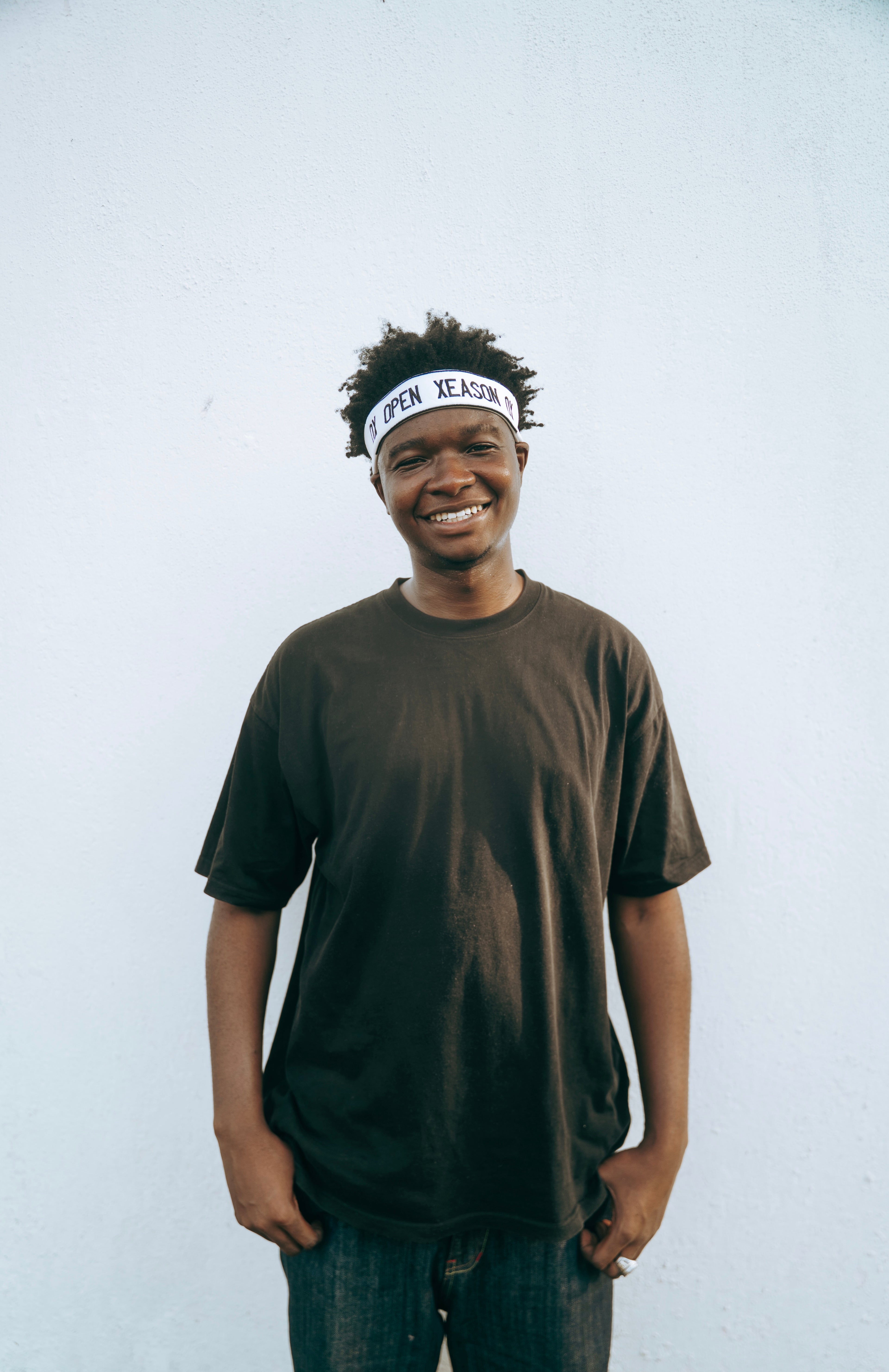 OPEN XEASON HEADBAND-BLACK EMBROIDERY